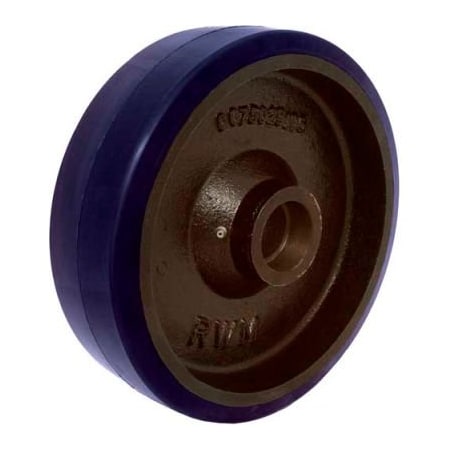 Rwm Casters 4in x 1-1/2in Urethane on Iron Wheel with Roller Bearing for 1/2in Axle - UIR-0415-08